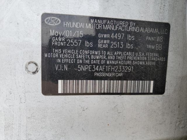 2015 HYUNDAI SONATA SPO - 5NPE34AF1FH233291