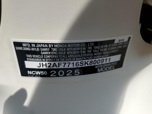 2025 HONDA NCW50 - JH2AF7716SK800911