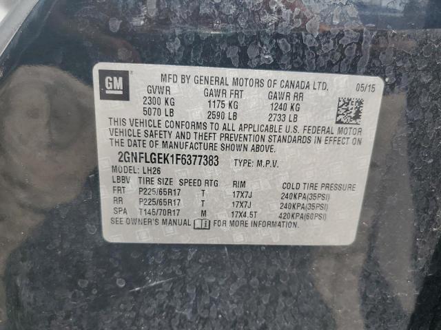 2015 CHEVROLET EQUINOX 2GNFLGEK1F6377383