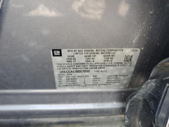 2021 BUICK ENVISION P LRBAZLR47MD076068