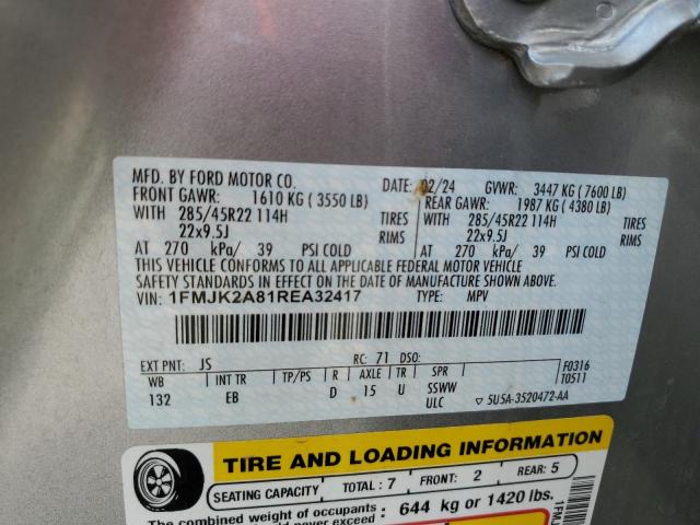 2024 FORD EXPEDITION 1FMJK2A81REA32417
