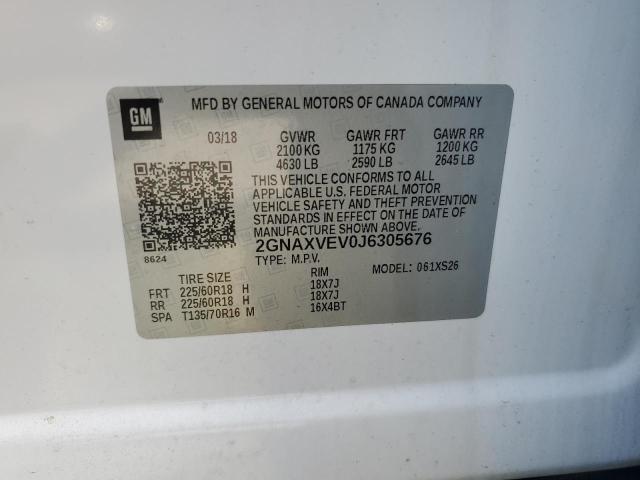 2018 CHEVROLET EQUINOX PR 2GNAXVEV0J6305676