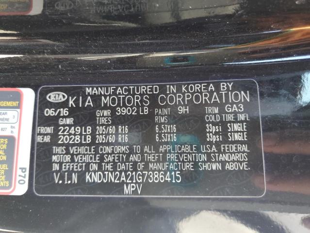 2016 KIA SOUL - KNDJN2A21G7386415