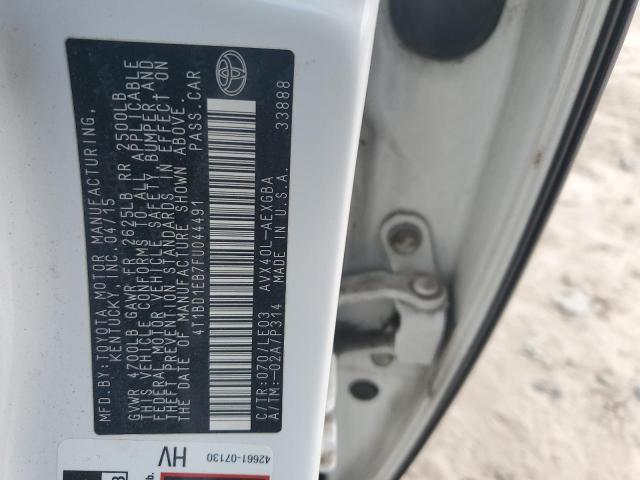 2015 TOYOTA AVALON HYB 4T1BD1EB7FU044491