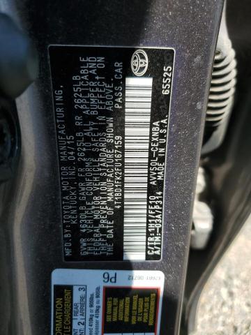 2015 TOYOTA CAMRY HYBR - 4T1BD1FK2FU167159