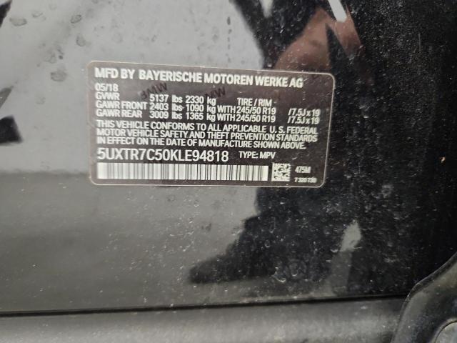 2019 BMW X3 SDRIVE3 5UXTR7C50KLE94818