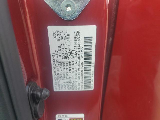 2022 HONDA CR-V EXL 7FARW2H8XNE034617