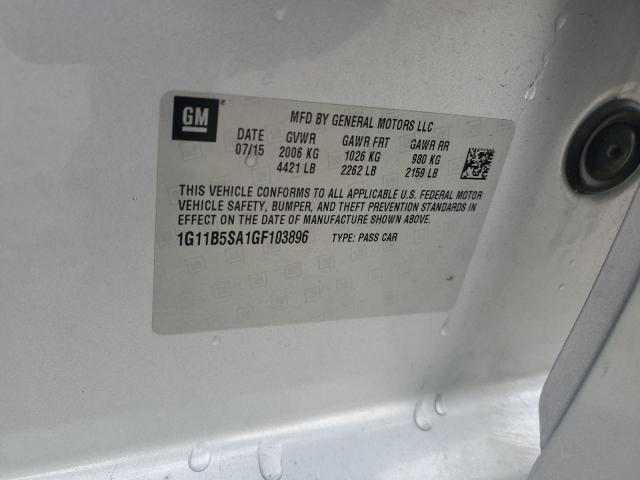 2016 CHEVROLET MALIBU LIM - 1G11B5SA1GF103896