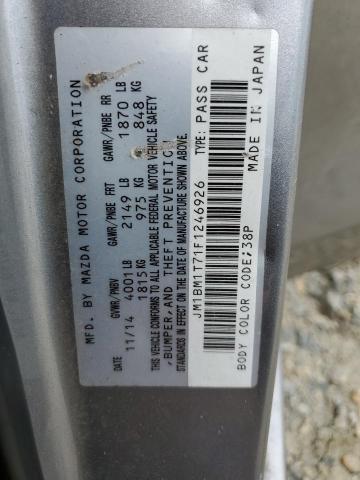 2015 MAZDA 3 SV JM1BM1T71F1246926