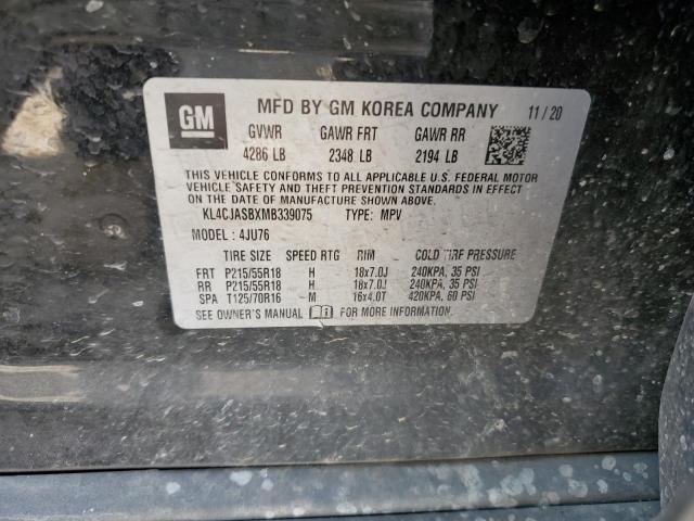 2021 BUICK ENCORE PRE KL4CJASBXMB339075