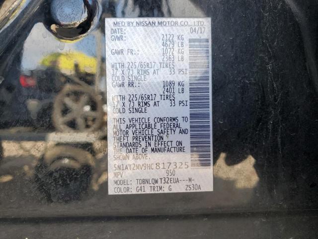 2017 NISSAN ROGUE SV 5N1AT2MV9HC817325