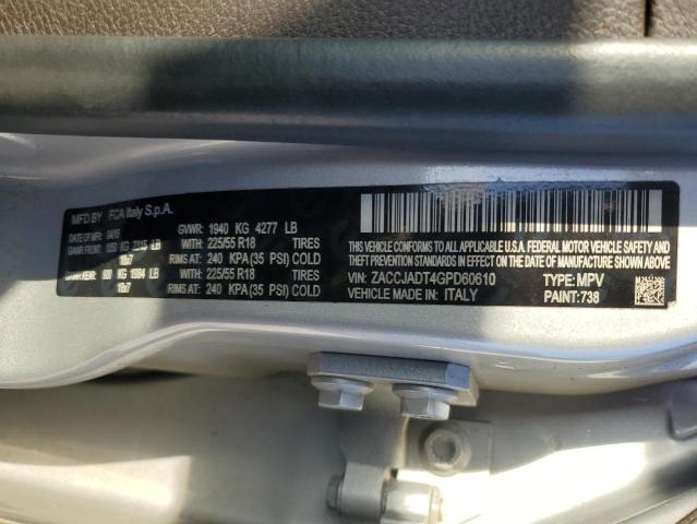 2016 JEEP RENEGADE L ZACCJADT4GPD60610