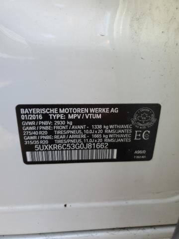 2016 BMW X5 XDRIVE5 - 5UXKR6C53G0J81662