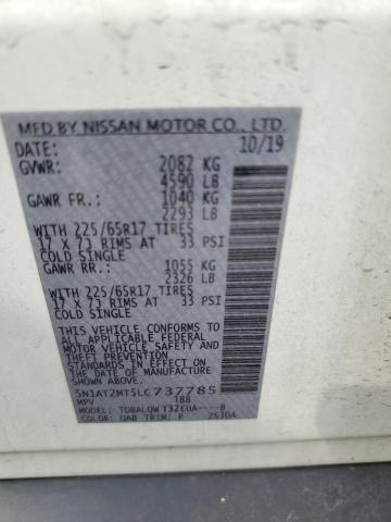 2020 NISSAN ROGUE S 5N1AT2MT5LC737785