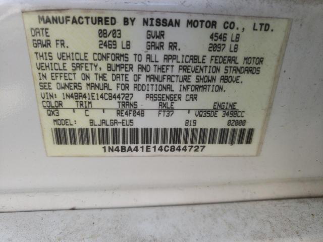 2004 NISSAN MAXIMA SE #3281635385