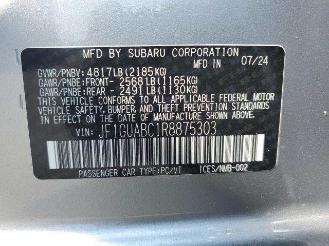 2024 SUBARU IMPREZA JF1GUABC1R8875303