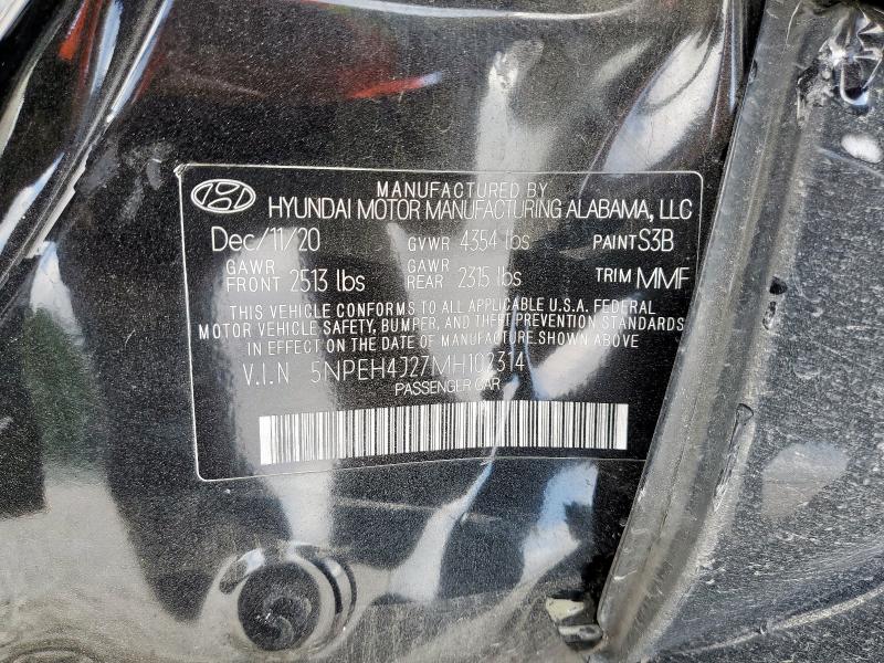 2021 HYUNDAI SONATA LIM 5NPEH4J27MH102314