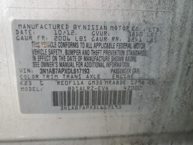 2013 NISSAN SENTRA S - 3N1AB7APXDL617193