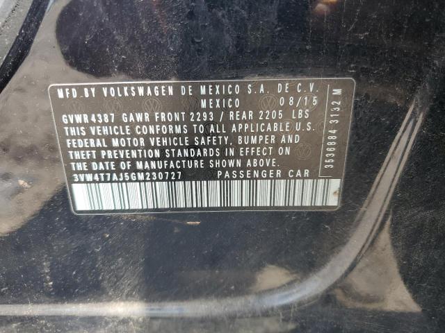 2016 VOLKSWAGEN JETTA GLI 3VW4T7AJ5GM230727