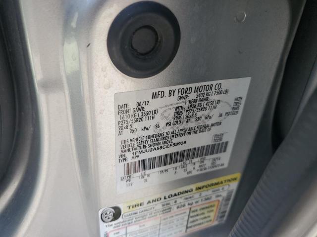 2012 FORD EXPEDITION - 1FMJU2A58CEF58938