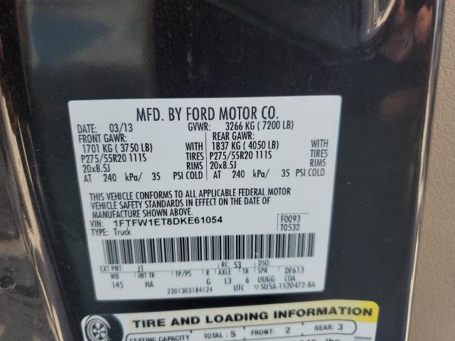 2013 FORD F150 SUPER - 1FTFW1ET8DKE61054