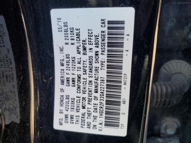 2016 HONDA ACCORD LX - 1HGCR2F32GA227387