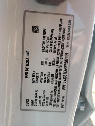 2023 TESLA MODEL 3 - 5YJ3E1EA8PF582009