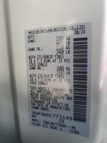 2025 NISSAN ROGUE SV 5N1BT3BA0SC773149