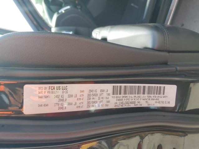 2016 DODGE DURANGO LI 1C4RDJDG6GC468283