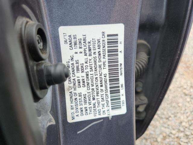 2017 HONDA CIVIC LX 2HGFC2F55HH540145