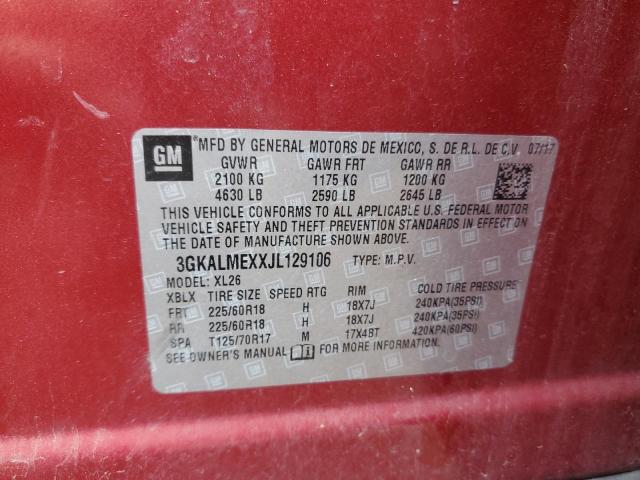 2018 GMC TERRAIN SL - 3GKALMEXXJL129106