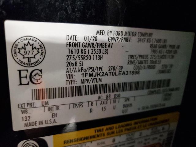 2020 FORD EXPEDITION 1FMJK2AT0LEA31898
