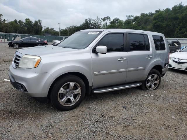 HONDA PILOT EXL 2013 silver  gas 5FNYF3H59DB001058 photo #1