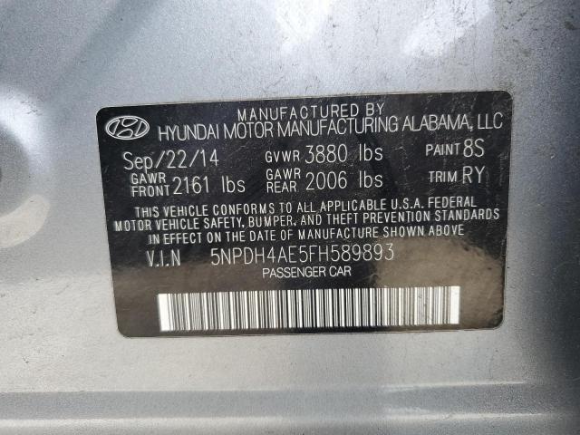 2015 HYUNDAI ELANTRA SE - 5NPDH4AE5FH589893