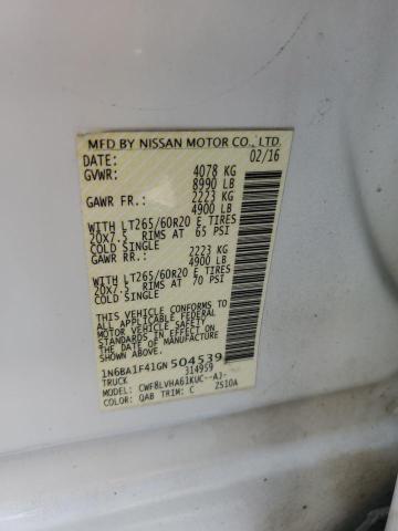 2016 NISSAN TITAN XD S 1N6BA1F41GN504539