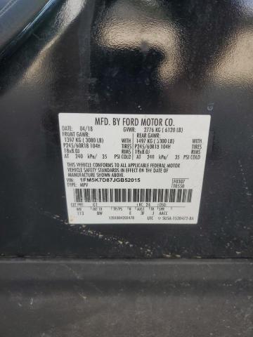 2018 FORD EXPLORER X - 1FM5K7D87JGB52015