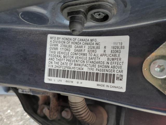 2020 HONDA CIVIC LX 2HGFC2F69LH513404
