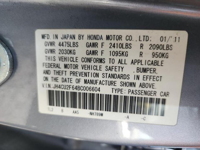 2011 ACURA TSX - JH4CU2F64BC006604