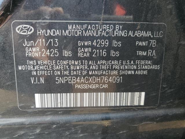 2013 HYUNDAI SONATA GLS - 5NPEB4ACXDH764091