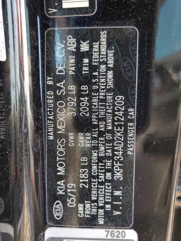 2019 KIA FORTE GT L - 3KPF34AD2KE124209