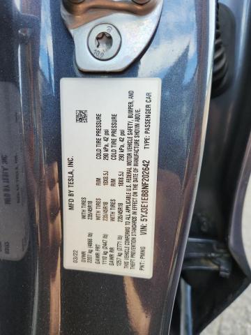 2022 TESLA MODEL 3 5YJ3E1EB8NF202642