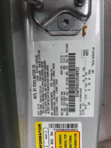 2014 FORD FUSION SE - 3FA6P0HD5ER348922