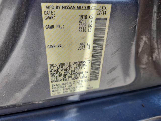 2015 NISSAN ALTIMA 2.5 1N4AL3AP3FC232839