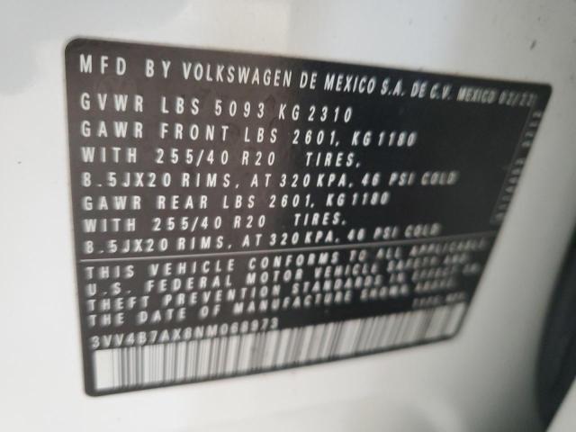 2022 VOLKSWAGEN TIGUAN SEL 3VV4B7AX8NM068973