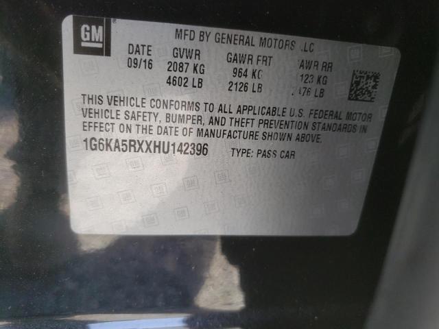 2017 CADILLAC CT6 1G6KA5RXXHU142396