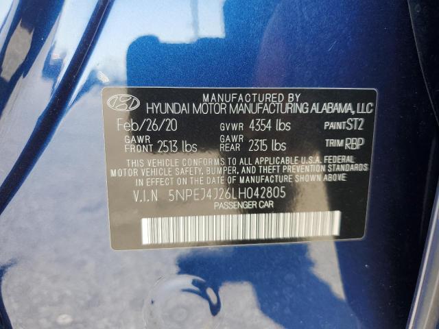 2020 HYUNDAI SONATA SEL - 5NPEJ4J26LH042805