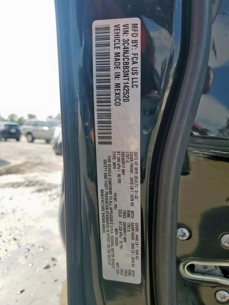 2022 JEEP COMPASS LA 3C4NJCBB3NT142520