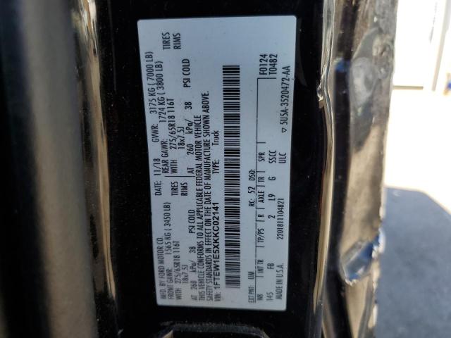 2019 FORD F150 SUPER - 1FTEW1E5XKKC02141