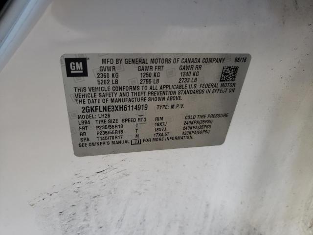 2017 GMC TERRAIN SL 2GKFLNE3XH6114919