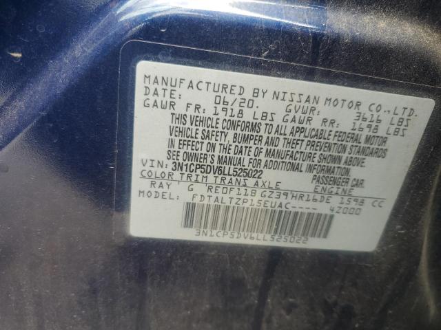 2020 NISSAN KICKS SR 3N1CP5DV6LL525022